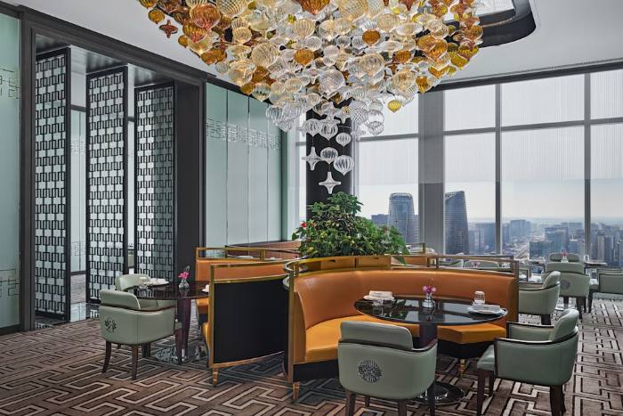 The Infinite Luck restaurant at Waldorf Astoria Chengdu.